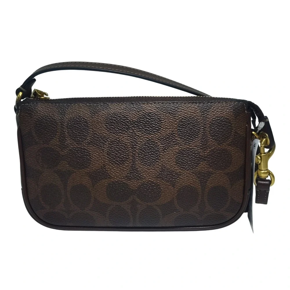 Coach Plaza Bag 18 in Signature Canvas Small Handbag-Brown-NWT